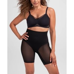 Honeylove SuperPower Mid-Waist Shapewear Shorts Black Size L